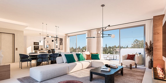 San Pedro - Marbella | Eksklusiv penthouse-leilighet med 3 soverom | Gangavstand til strand | Flotte fellesområder