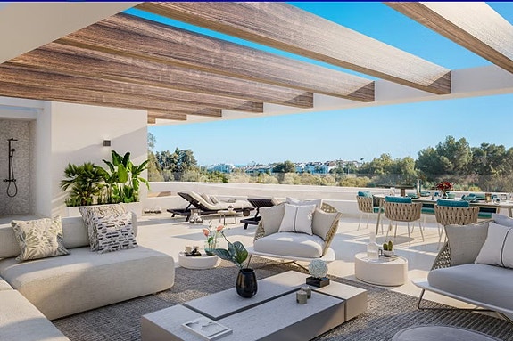 San Pedro - Marbella | Eksklusiv penthouse-leilighet med 3 soverom | Gangavstand til strand | Flotte fellesområder