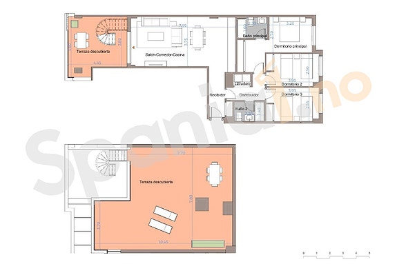Penthouse med 3 soverom og 2 bad | Fellesområde med gym og basseng | Heis og parkering i garasje