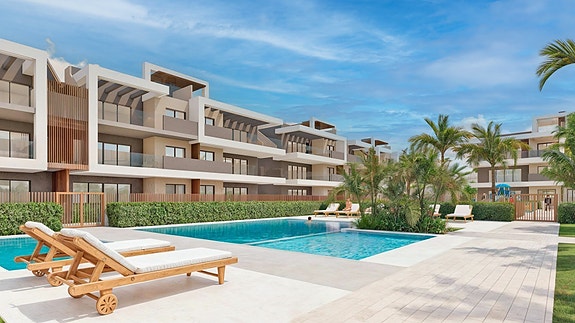 Eksklusive leiligheter med turistlisens - Kun 150 meter fra stranden - 3 soverom og 2 bad | Flotte fellesområder