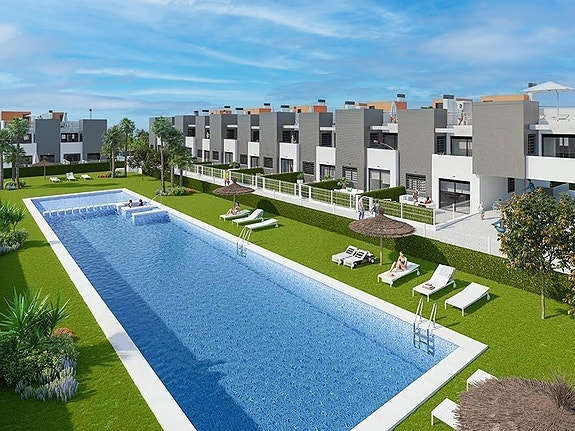 Nybygg! Leilighet med stor terrasse og gode solforhold  - Sentral beliggenhet, felles basseng og parkering