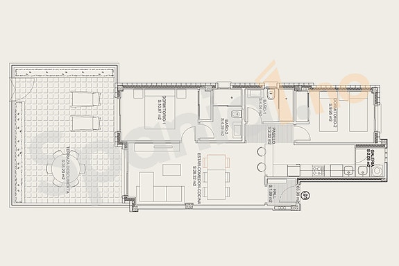 Nybygg! Leilighet med stor terrasse og gode solforhold  - Sentral beliggenhet, felles basseng og parkering