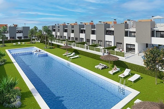 Nybygg! Leilighet med stor terrasse og gode solforhold  - Sentral beliggenhet, felles basseng og parkering