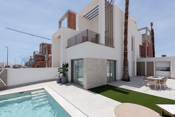 Eksklusiv bolig på hjørnet med 3 soverom | Privat basseng og takterrasse | Flott beliggenhet i Ciudad Quesada.