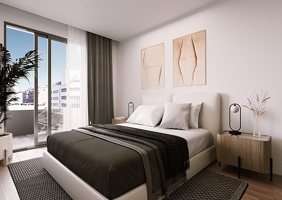 Penthouse med 3 soverom og privat takterrasse - 250 m til Playa del Cura