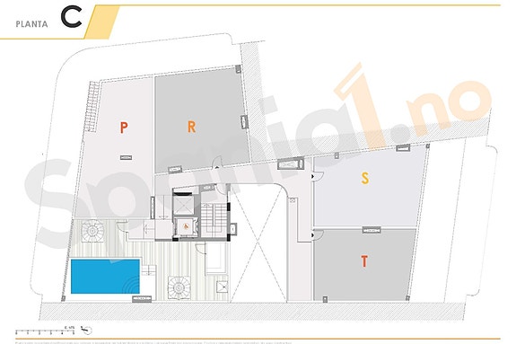 Penthouse med 3 soverom og privat takterrasse - 250 m til Playa del Cura