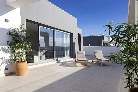 Penthouse med 3 soverom, 160 m² terrasse og havutsikt - New Golden Mile