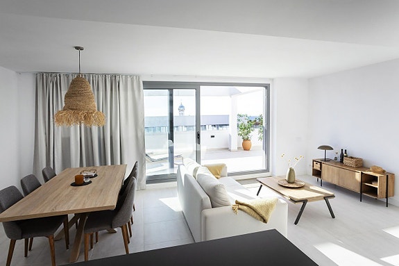 Penthouse med 3 soverom, 160 m² terrasse og havutsikt - New Golden Mile