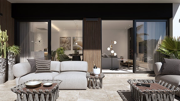 Stilren villa med privat basseng | Takterrasse med utsikt | 3 soverom og 3 bad