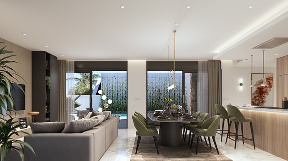 Stilren villa med privat basseng | Takterrasse med utsikt | 3 soverom og 3 bad