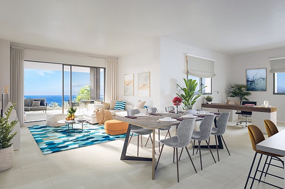 Duplex penthouse med 3 soverom og 2 bad | Romslige terrasser og sjøutsikt