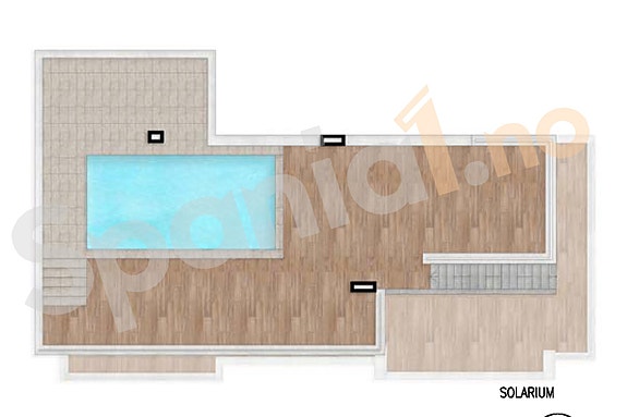 Penthouse med havutsikt | Sydvendt | Takterrasse 113m2 med basseng | Gangavstand til strand | Møbeler inkludert
