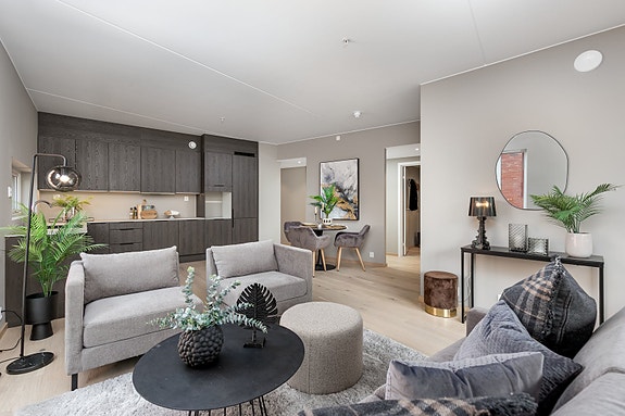 Vannbåren varme i gulv som sørger for en stabil og behagelig temperatur