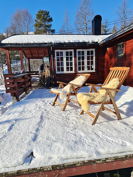 Koselig hytte nær Furedalen Alpinsenter