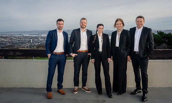 Ledergruppen i Aktiv Rogland, fra v:  Christoffer Verstad, (leder Stavanger), Svend Tjelta (leder Sandnes & Sola), Marion Espedal (leder Ryfylke), Merete Langeland Livastøl (faglig leder) og Bjørn Tjensvold (daglig leder)