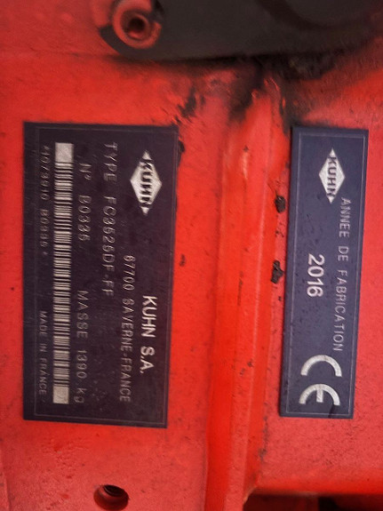 Kuhn FC 3525 D FF 2016, kr 185 000,-