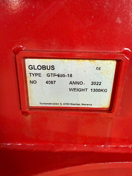 Globus GTF 255-18 2022, kr 174 000,-