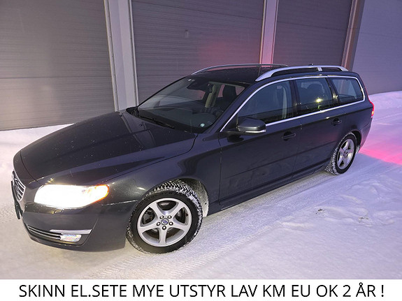 Volvo V70 D2 eDrive Del Skinn +++ EU Godkjent til feb 2027 LAV KM