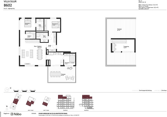 B602 Hus B - salgstegning