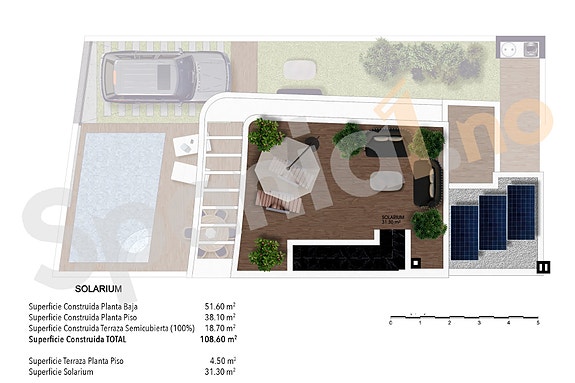 Plantegning takterrasse