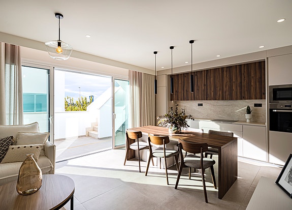 I prosjektet finnes det også penthouse-leiligheter med takterrasse