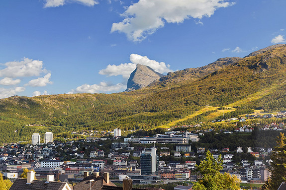Utsikt fra eiendommen.
