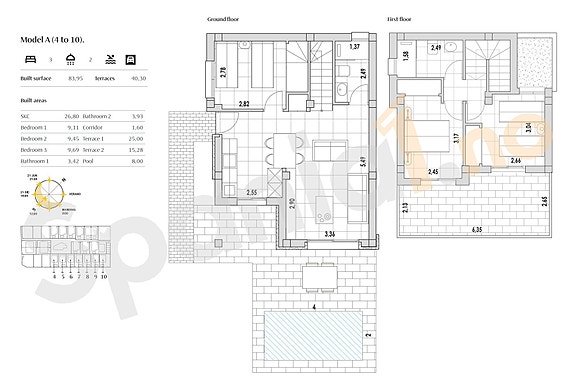 Plantegning villa A bolig 4 til 10