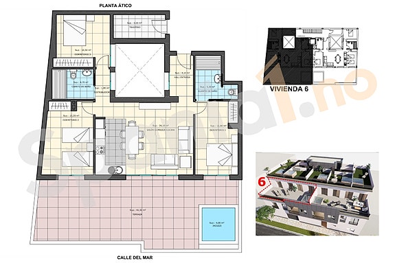 Plantegning leilighet nr. 6