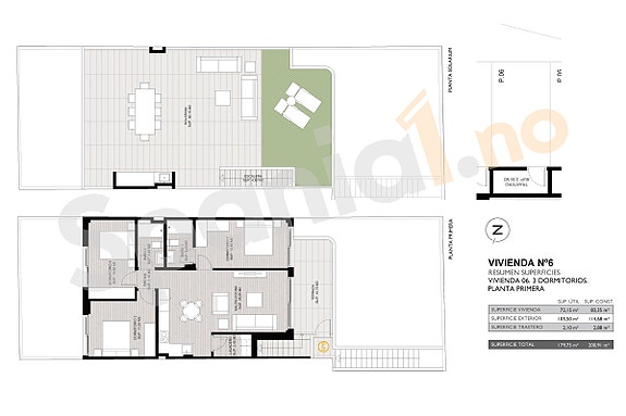 Plantegning leilighet nr. 6
