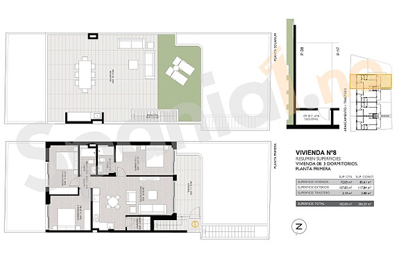 Plantegning leilighet nr. 8