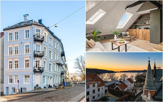 Velkommen til Haugeveien 35, en flott toppleilighet i en av Bergens mest ettertraktede adresser.