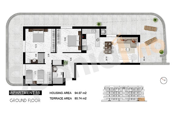 Plantegning leilighet nr. 15