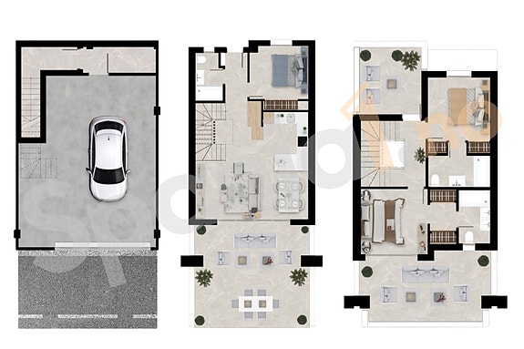 Plantegning rekkehus type B