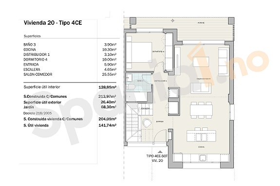 Plantegning villa 20