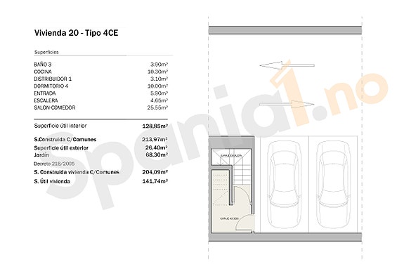 Plantegning villa 20