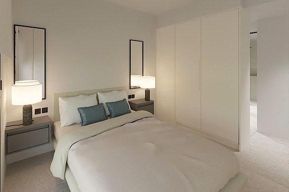 Penthouse med nydelig havutsikt | 300 meter fra stranden | 3 soverom og 2 bad | Terrasse og hage