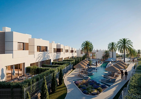 Moderne rekkehus med romslige planløsning i Mijas | 3 soverom og 2 bad | Flotte fellesområder