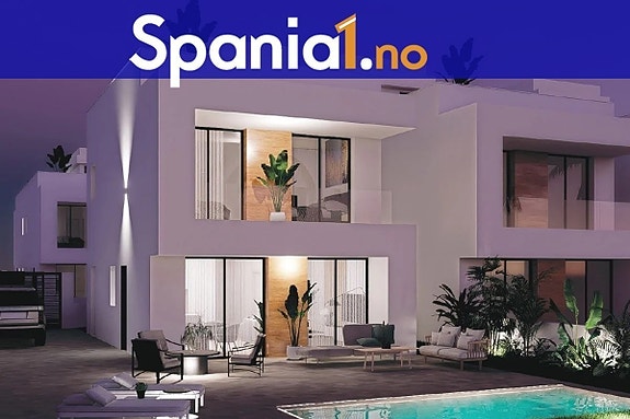 SYDVENDT! Ny villa midt i smørøyet | Gangavstand til strand | 3 soverom og 3 bad | Stort uteområde med eget basseng