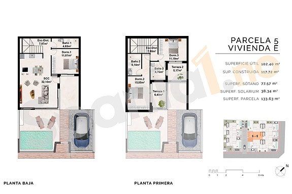 SOLGT! Nydelig bolig med 3 soverom og 3 bad | Stor uteplass med privat basseng | Underetasje og takterrasse
