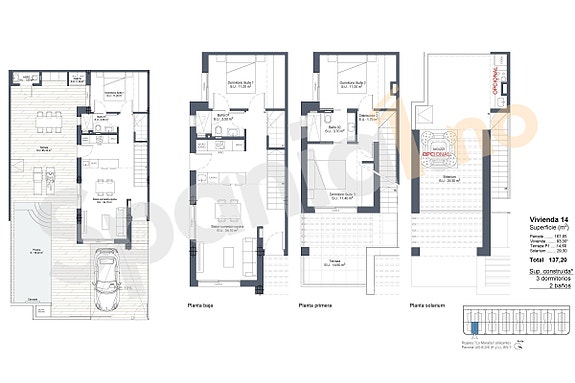 Spektakulær villa med 3 soverom | Takterrasse og flott beliggenhet i Ciudad Quesada.