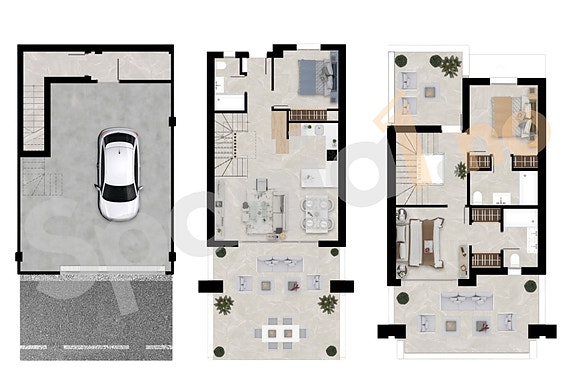 Plantegning rekkehus type B