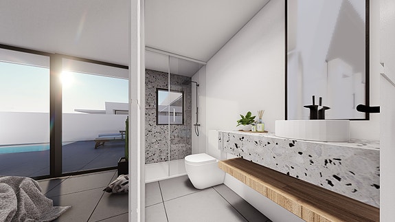 Nøkkelferdig! Villa med 3 soverom  | Flott uteplass med basseng | Takterrasse |