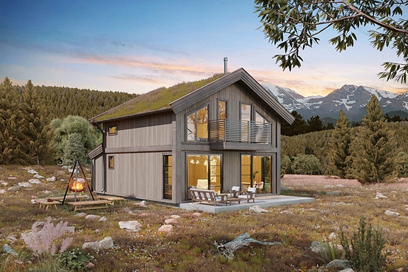 Velkommen til Blefjelltunet! Bildet er en illustrasjon, avvik kan forekomme.