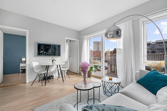 Velkommen til Julianus Holms veg 30 - En stilfull og moderne 2-roms leilighet beliggende i 3. etasje sentralt på Lade.