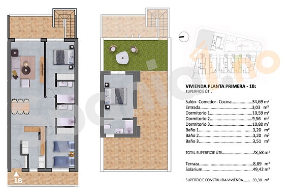 Nyhet! Toppleilighet med 3 soverom og 2 bad | Egen takterrasse | Nydelig fellesområde