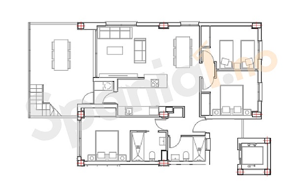 Plantegning penthouse