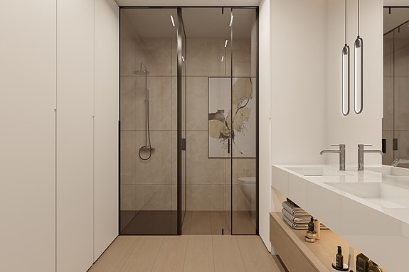 Eksklusiv leilighet med 2 soverom og 2 bad  | Stor terrasse og nydelige fellesområder