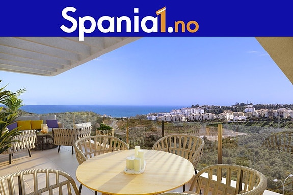 Utsikt! Moderne leilighet med flotte fellesområder inspirert av tropisk luksus | 3 soverom og 2 bad