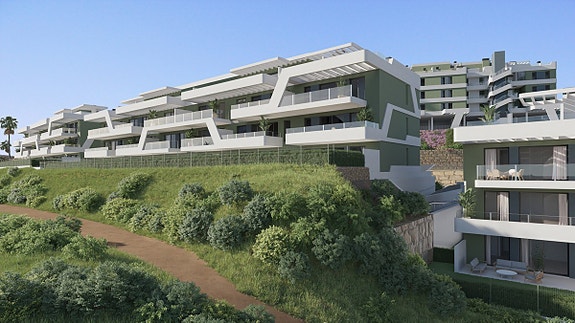 Utsikt! Moderne leilighet med flotte fellesområder inspirert av tropisk luksus | 3 soverom og 2 bad