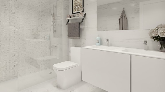 Nyhet! Leilighet med 4 soverom og 3 bad | Flott fellesområde med hage og basseng | Parkering og bod